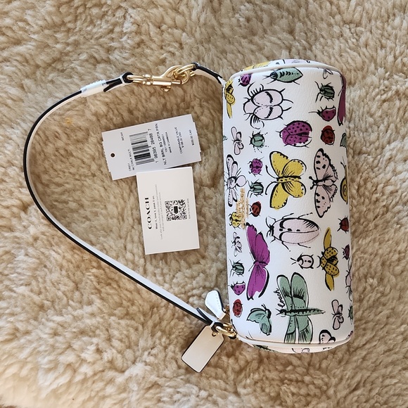 Adorable NWT Coach Chalk Creature Print Nolita Barrell Bag ♥️🪲🎁 - Picture 16 of 17